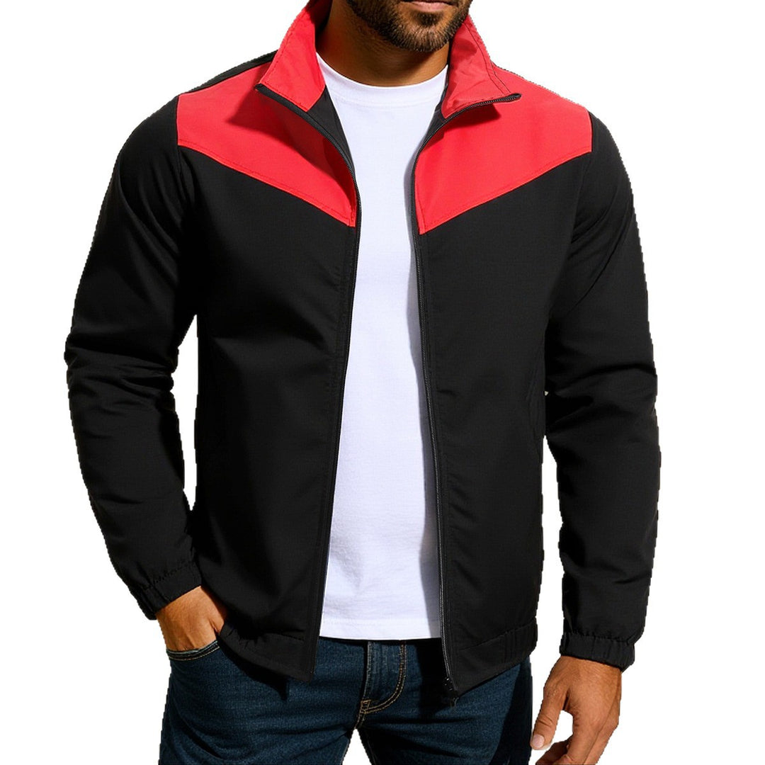 Men's Sporty Jacket with Modern Collar Lisslune