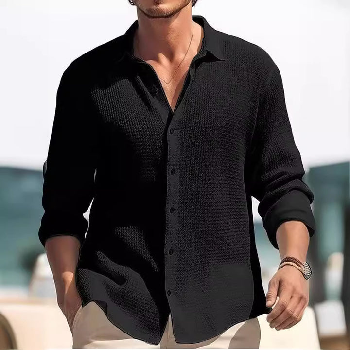 Men's casual long sleeve shirt Lisslune