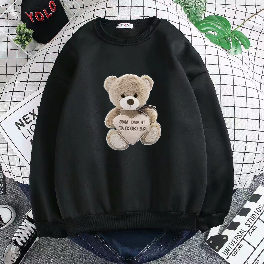 Women's sweatshirt with embroidered bear motif Lisslune