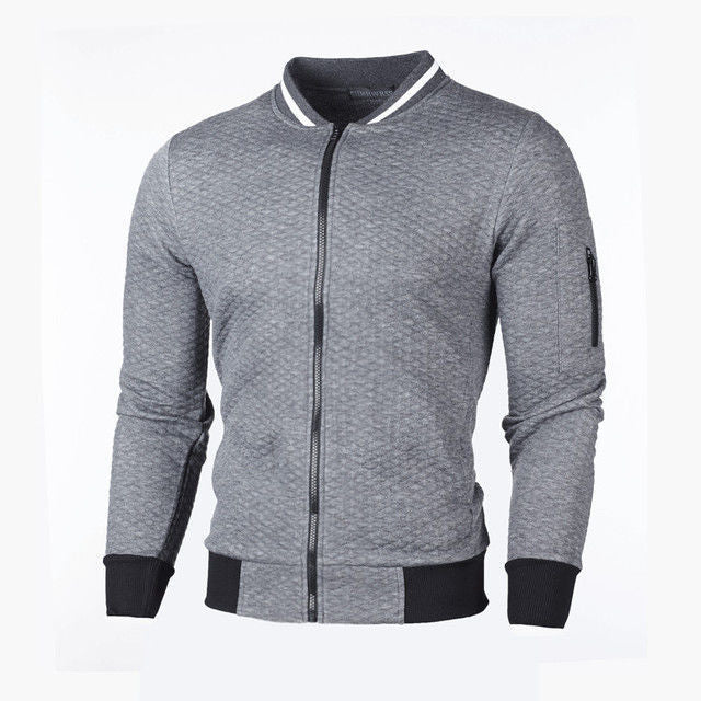 Men's sweatshirt jacket with high-quality structure and secure zip pocket Lisslune