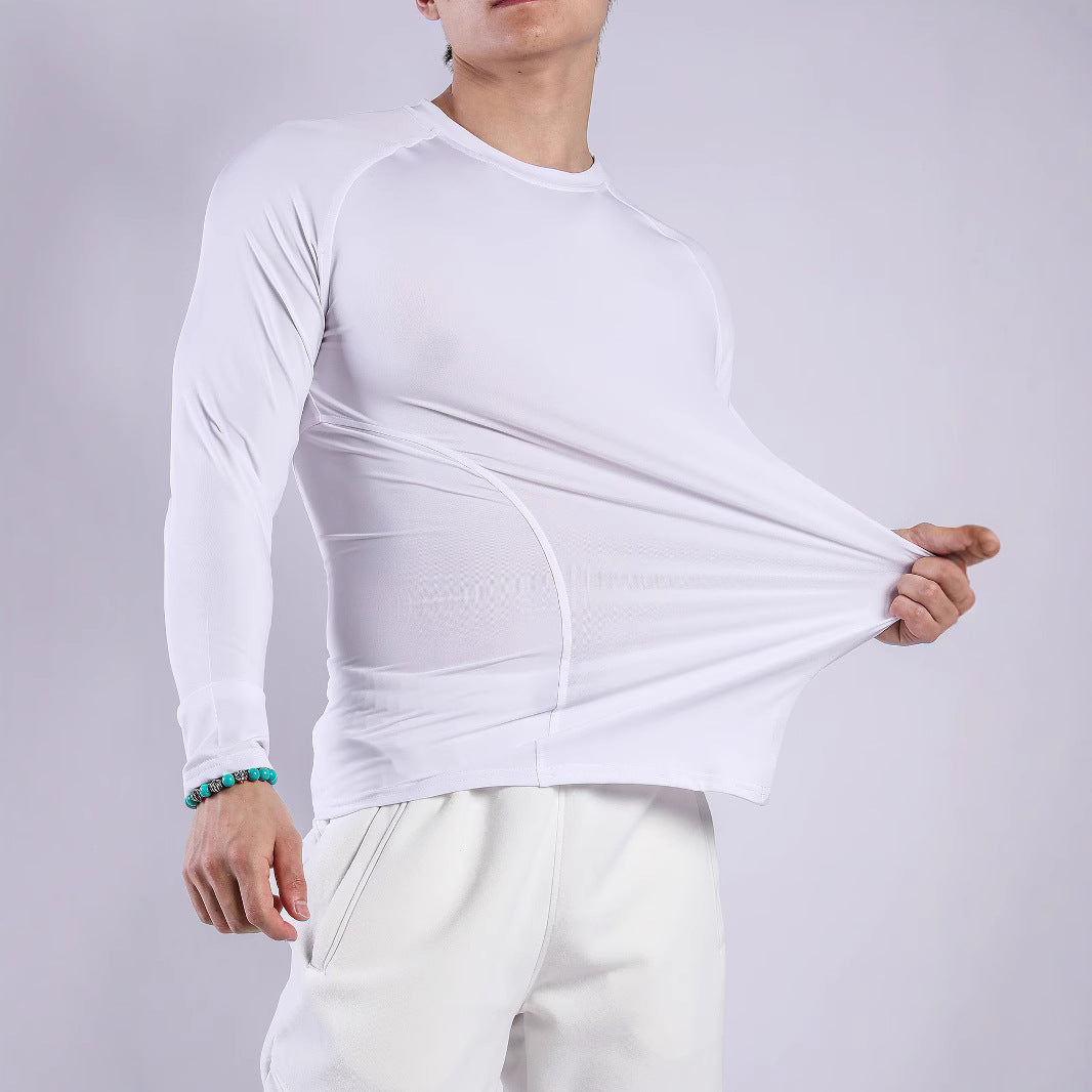 Men's Sports Long Sleeve Shirt made of breathable and moisture-regulating material Lisslune