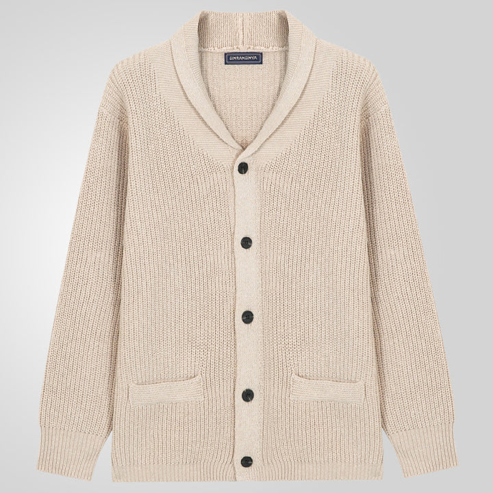 Men's cardigan with textured design and elegant buttons Lisslune