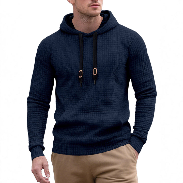 Men's stylish hoodie with textured design Lisslune