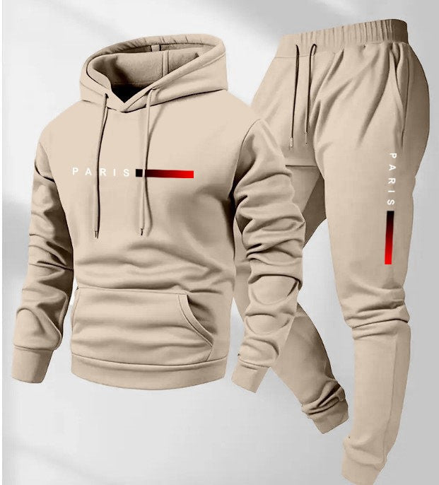Women’s hoodie and jogging pants set with modern Paris design Lisslune