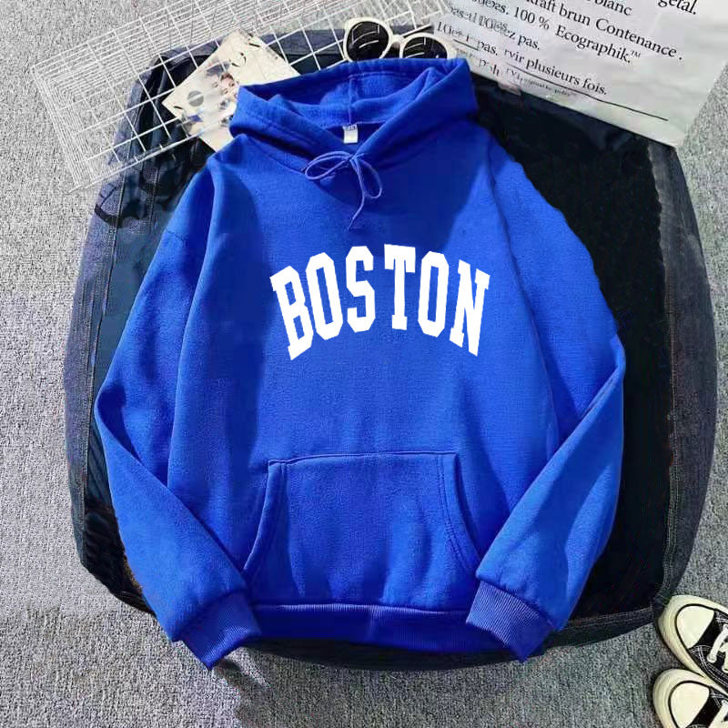 Women's hoodie with classic Boston print Lisslune