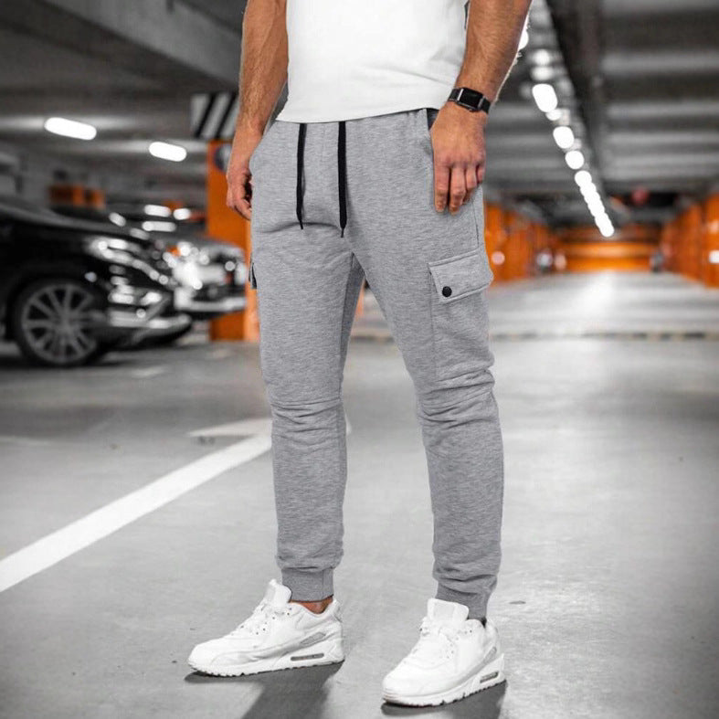Men's sporty cargo jogger pants with practical side pockets Lisslune