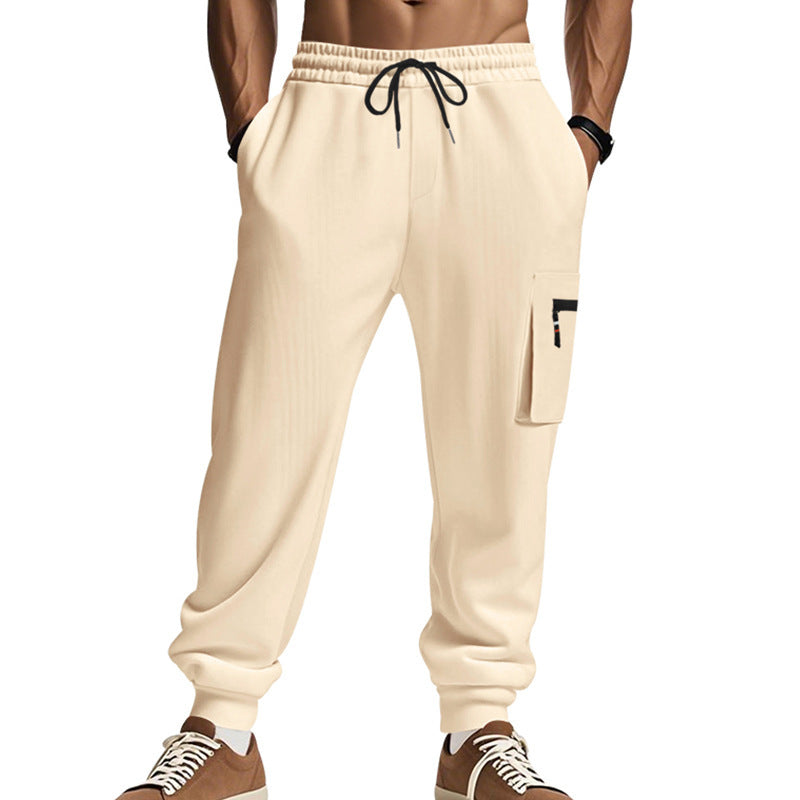 Men's sporty jogging trousers with practical side pockets and adjustable waistband Lisslune