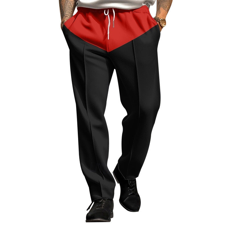 Men's sporty jogging pants with contrast details and adjustable drawstring Lisslune