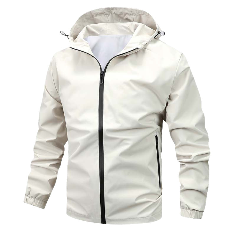 Men's Water-Repellent Transitional Jacket with Adjustable Hood Lisslune