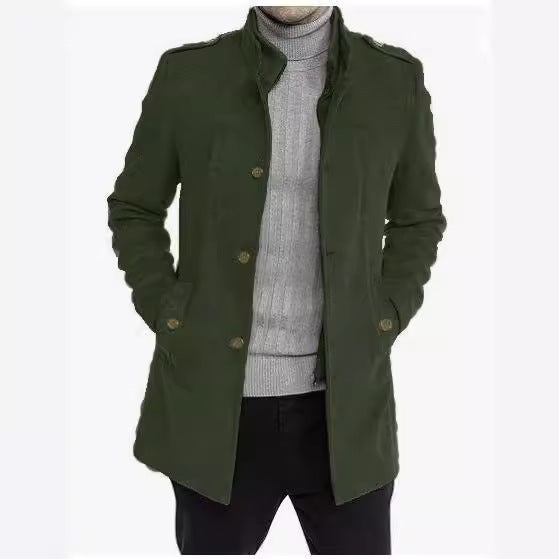 Men's stylish leisure jacket with protective collar and practical side pockets Lisslune