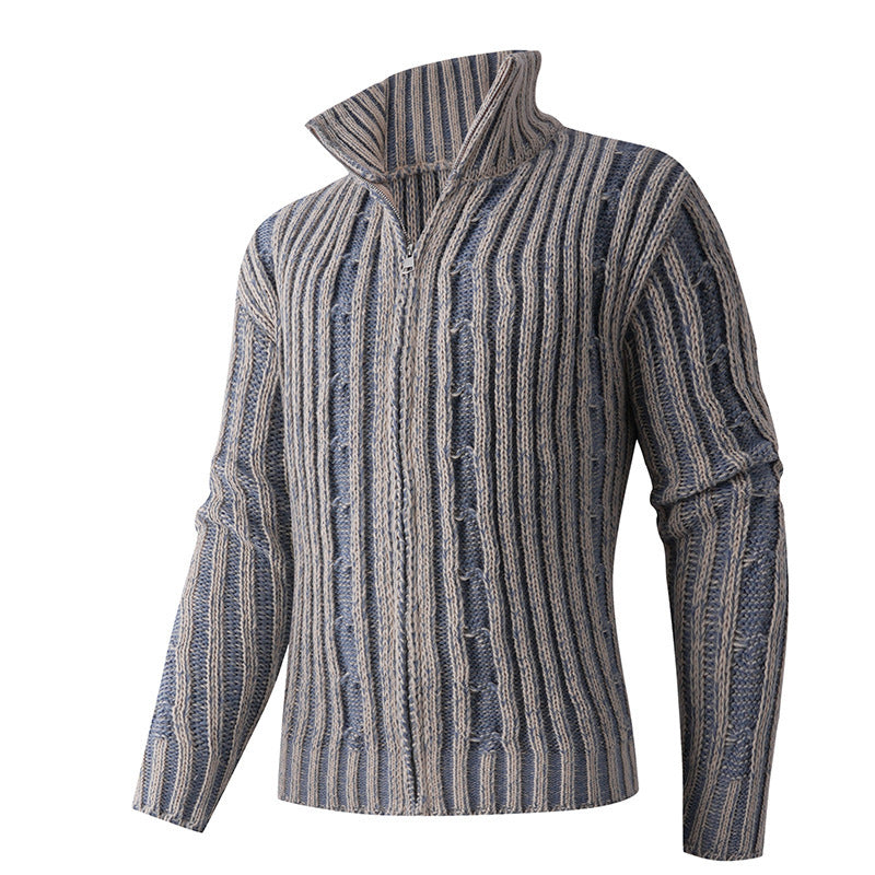 Men's striped knit sweater Lisslune