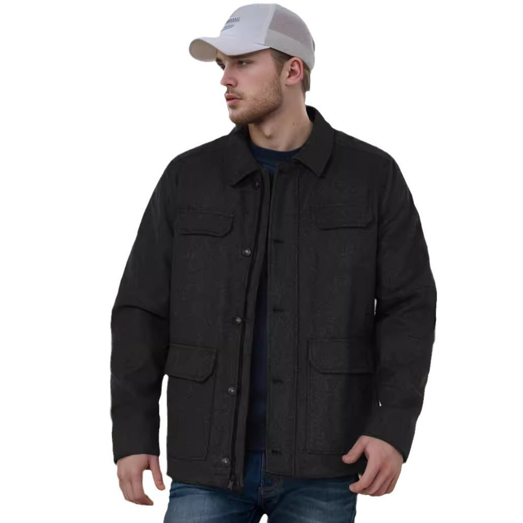 Men's fashionable jacket with practical pockets Lisslune