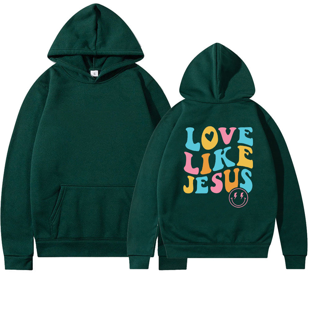 Women's Oversized Hoodie with Colorful Print Lisslune