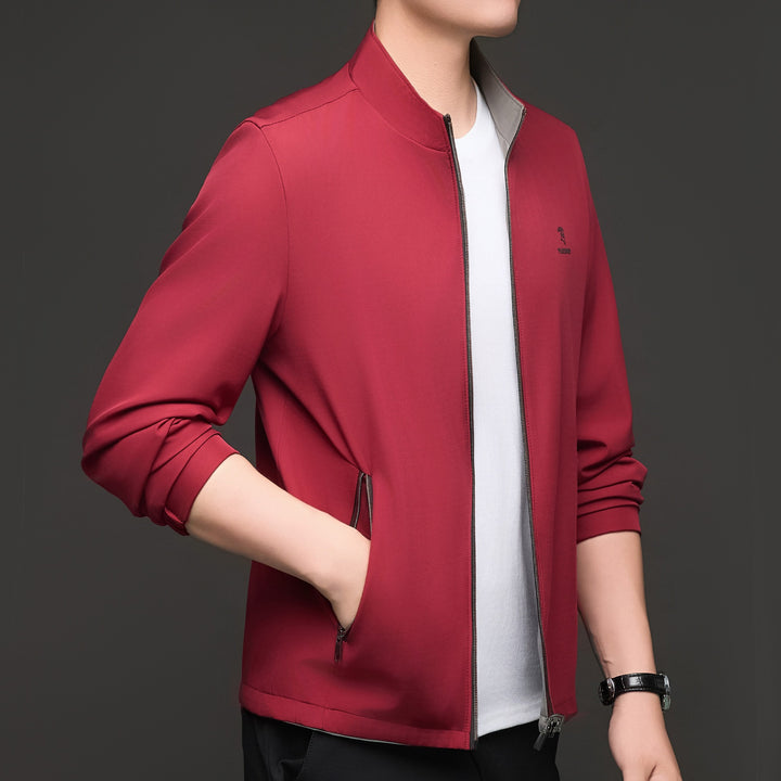 Men's Sporty Jacket with High Collar Lisslune