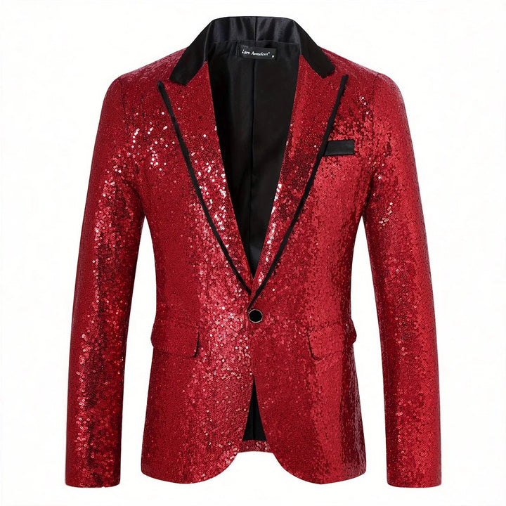 Men's Glamorous Sequin Blazer Lisslune