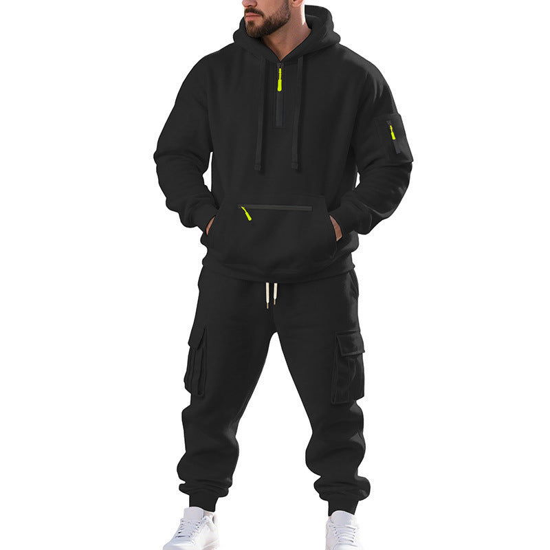 Men's sporty hoodie and cargo pants set Lisslune