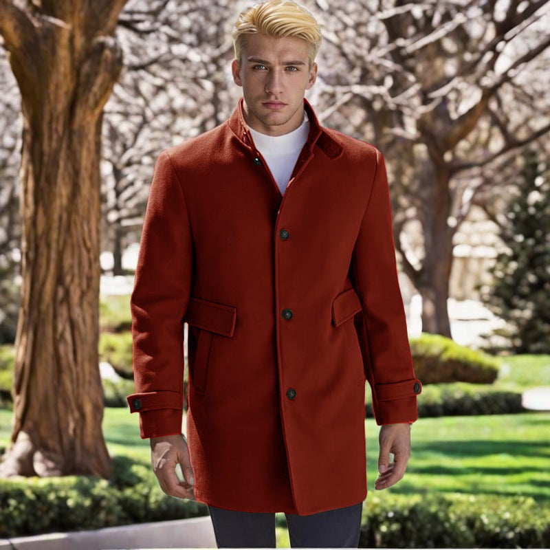 Men's elegant, fitted wool coat Lisslune