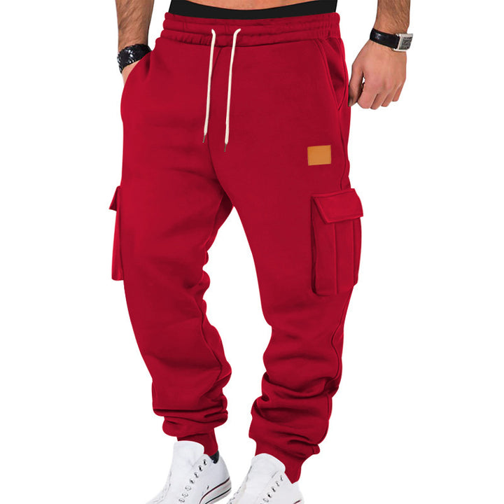 Men's cargo joggers with side pockets and elastic waistband Lisslune