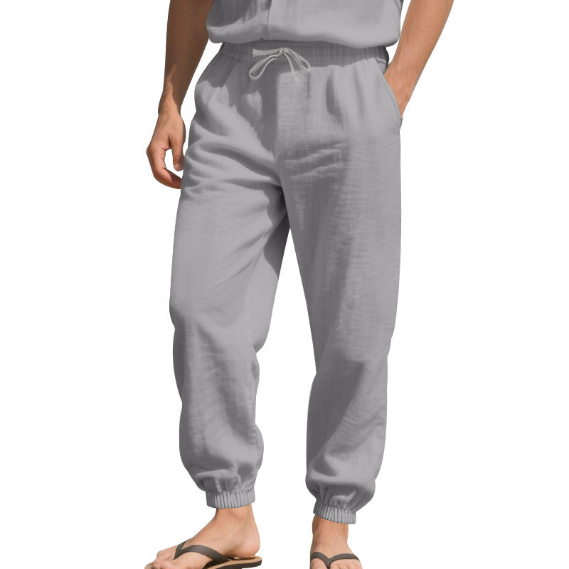 Men's lightweight harem pants made of breathable material with side pockets Lisslune