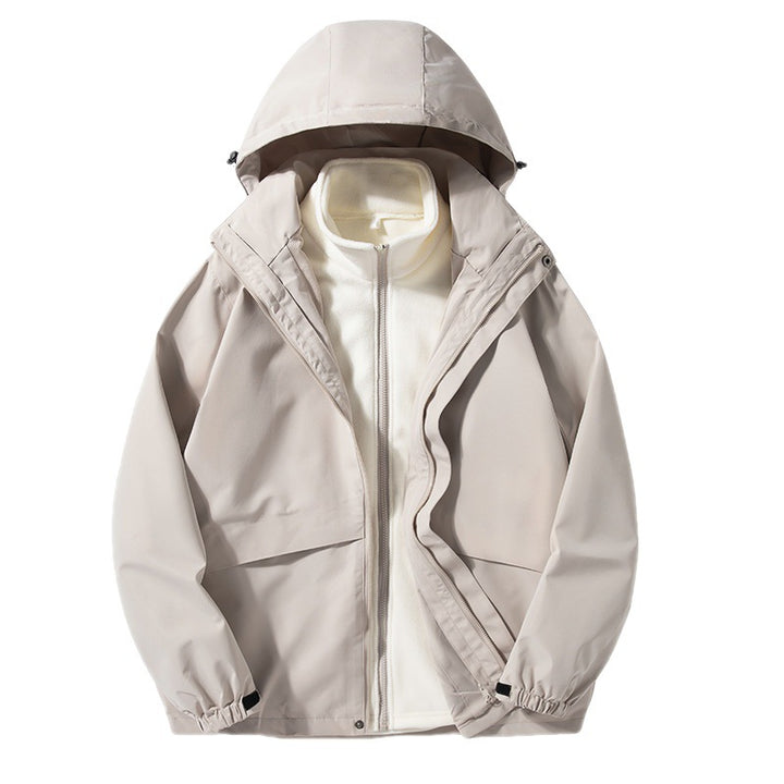 Men's Breathable Functional Jacket with Hood and Insulating Inner Layer Lisslune