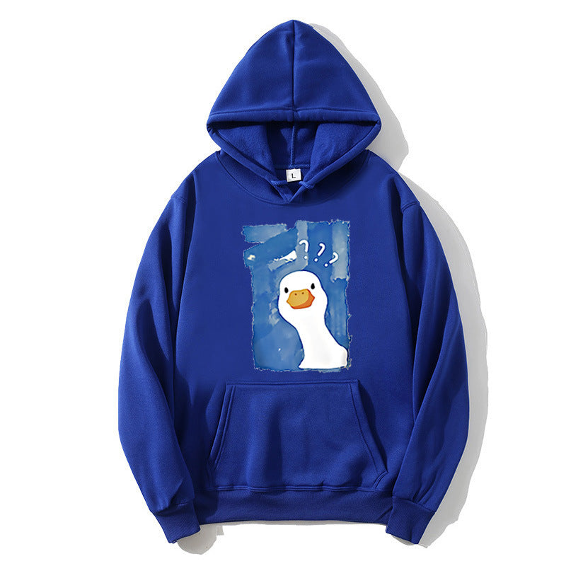 Women's Hoodie with Playful Duck Motif Lisslune 1772613013