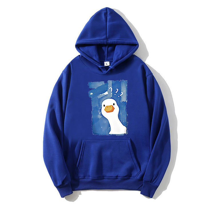 Women's Hoodie with Playful Duck Motif Lisslune 1772613013