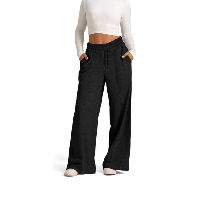 Women’s wide jogging pants with elastic waistband and side pockets Lisslune