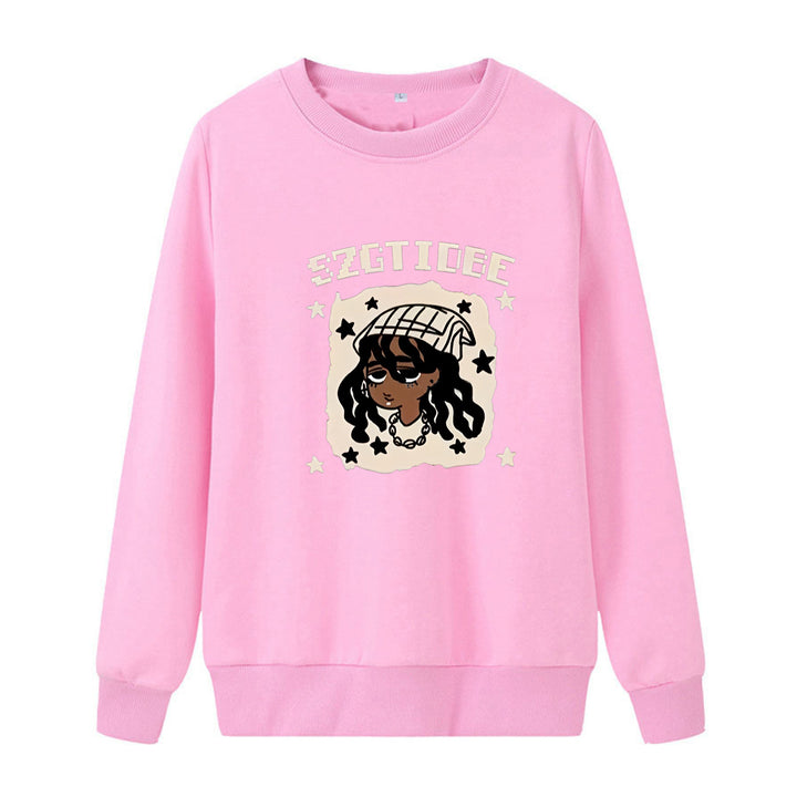 Women's casual sweatshirt with artistic print Lisslune