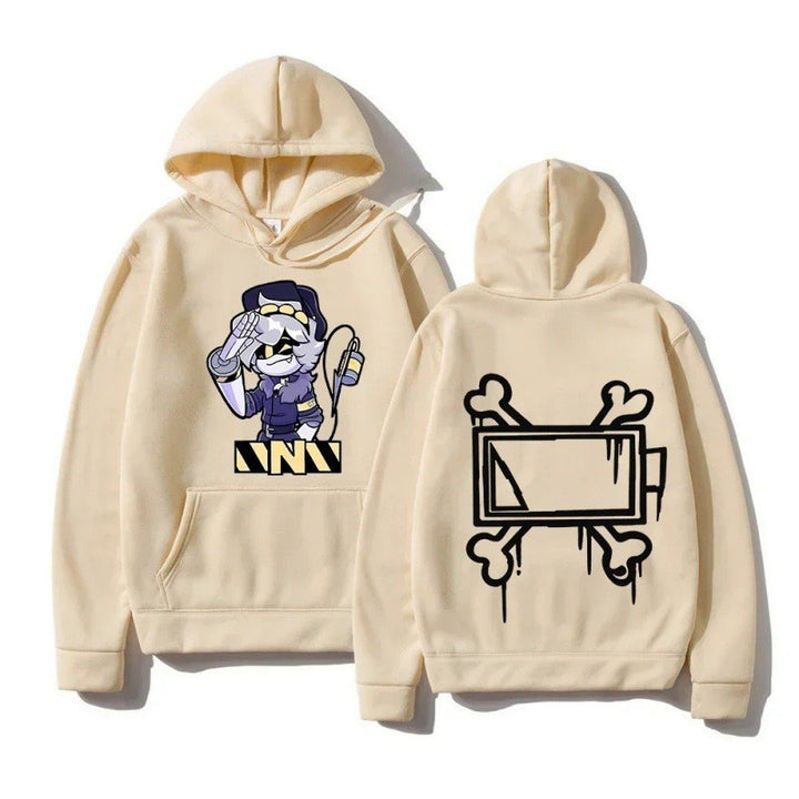 Women's Hoodie with Creative Comic Motif Lisslune