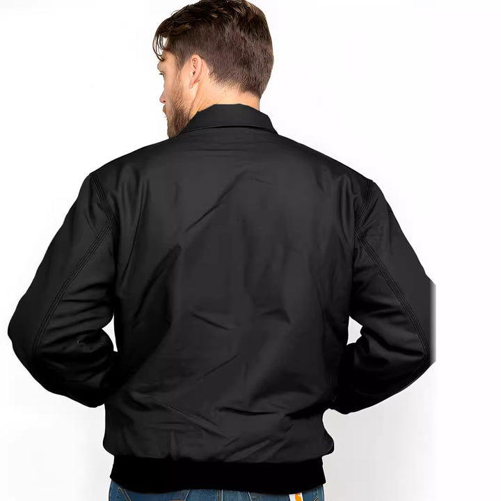 Men's stylish bomber jacket with practical pockets and elastic waistband Lisslune