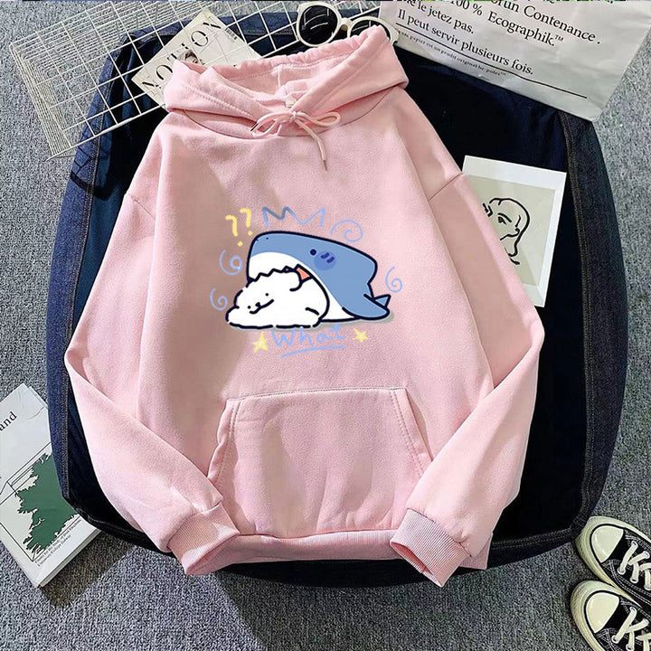 Women's hoodie with playful whale motif Lisslune