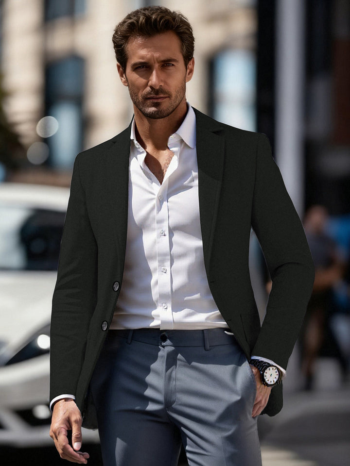 Men's elegant business suit blazer with slim fit Lisslune