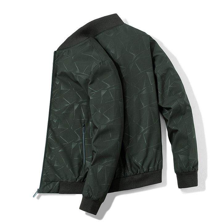 Men's fashionable sweatshirt jacket with graphic pattern Lisslune