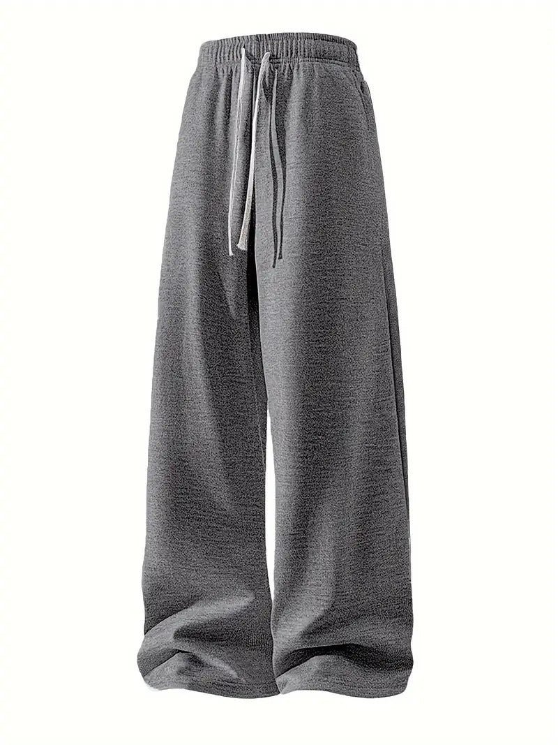 Women's casual loose-fit leisure pants with elastic waistband and practical pockets Lisslune