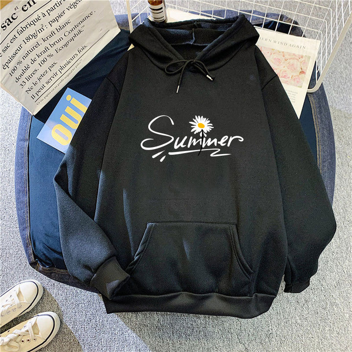 Women's hooded sweatshirt with cool summer motif Lisslune