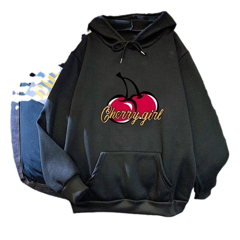 Women's hoodie with cheerful cherry motif Lisslune