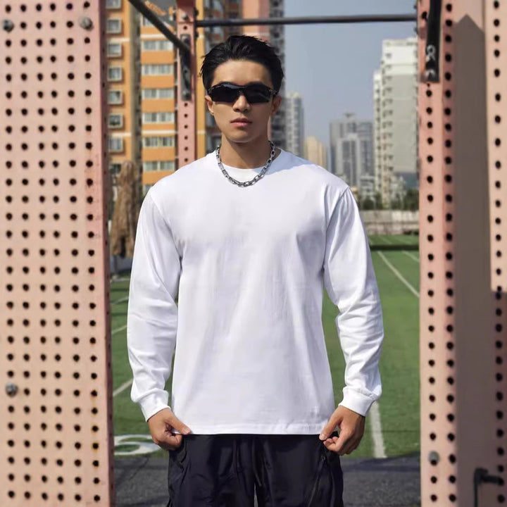 Men's long sleeve shirt made of high-quality cotton with breathable texture Lisslune