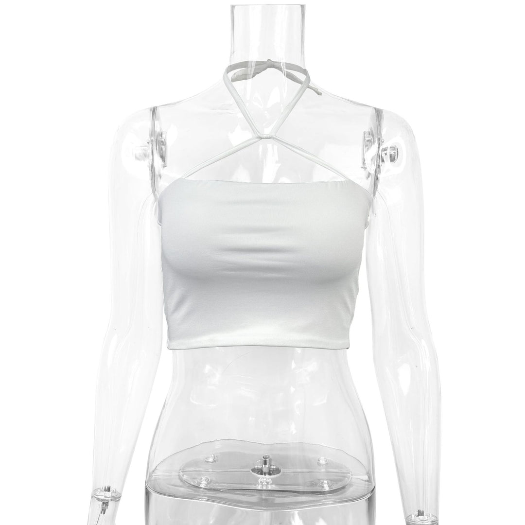 Damen Crop-Top mit raffiniertem Kreuzträger-Design Lisslune