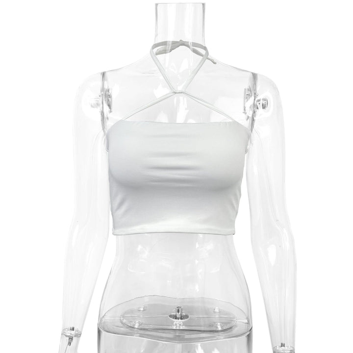 Damen Crop-Top mit raffiniertem Kreuzträger-Design Lisslune