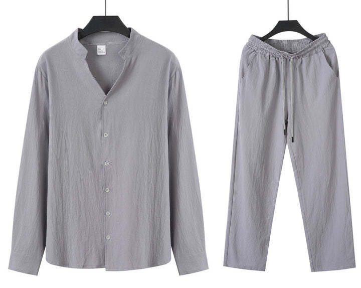 Men's Comfortable and Stylish Pajama Set with Shirt and Pants Lisslune