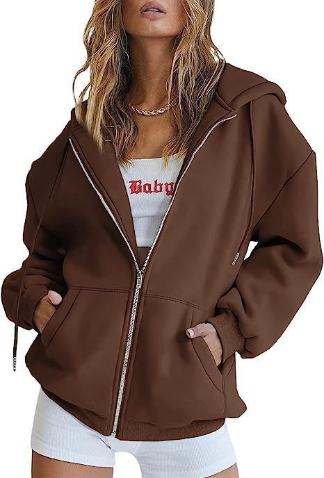 Women's oversized hoodie jacket with practical pockets Lisslune