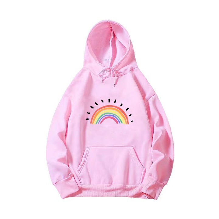 Women's hoodie with cheerful rainbow motif Lisslune