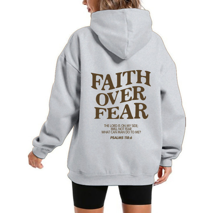 Women's hoodie with motivational lettering and comfortable fit Lisslune