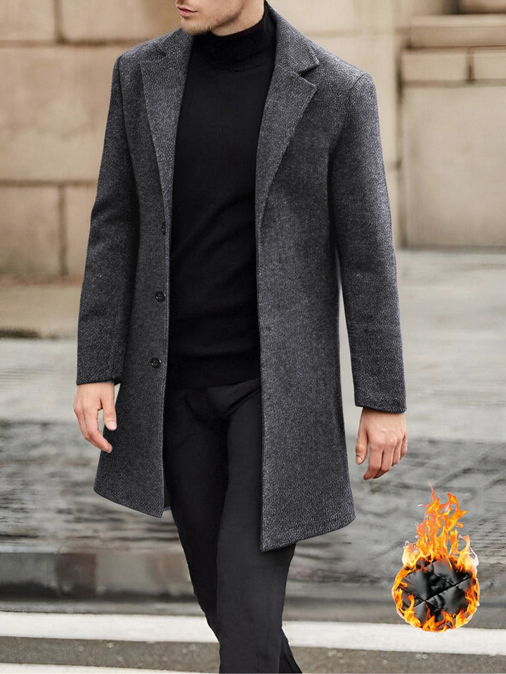 Men's classic and stylish wool coat Lisslune