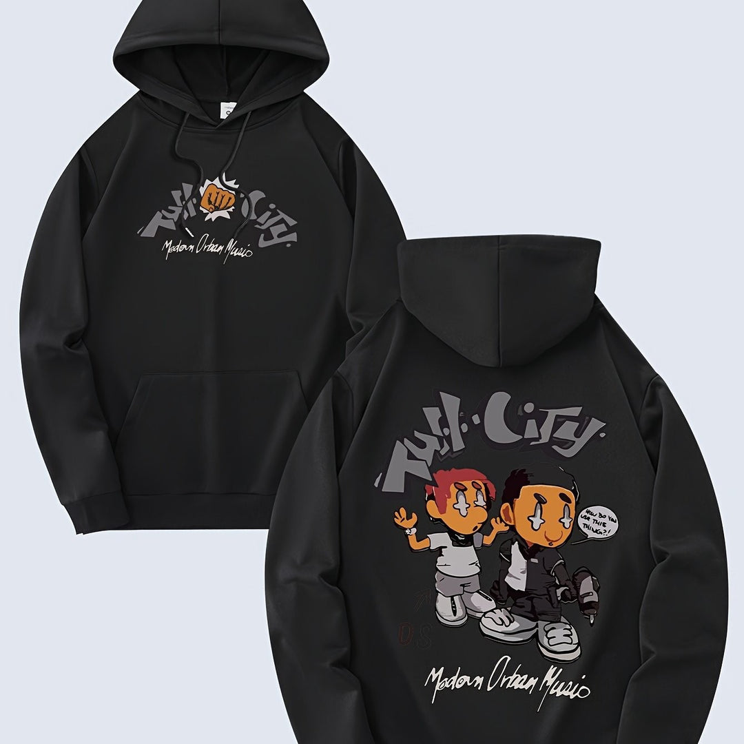 Women's hoodie with original comic design and artistic print Lisslune
