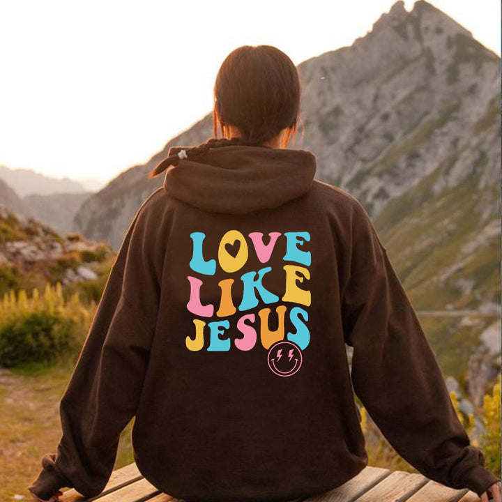Women's Oversized Hoodie with Colorful Print Lisslune
