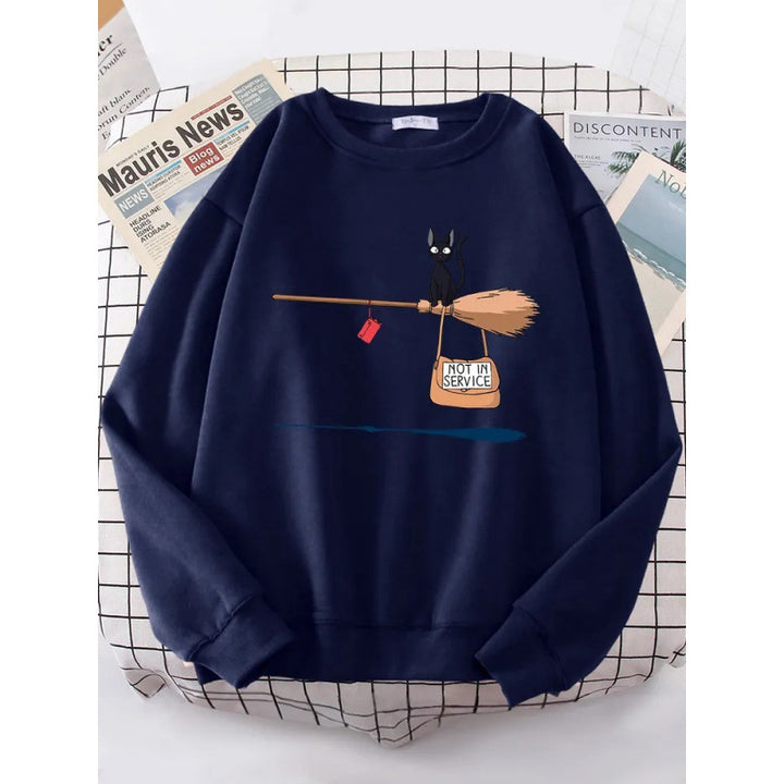 Women's sweatshirt with creative cat design Lisslune