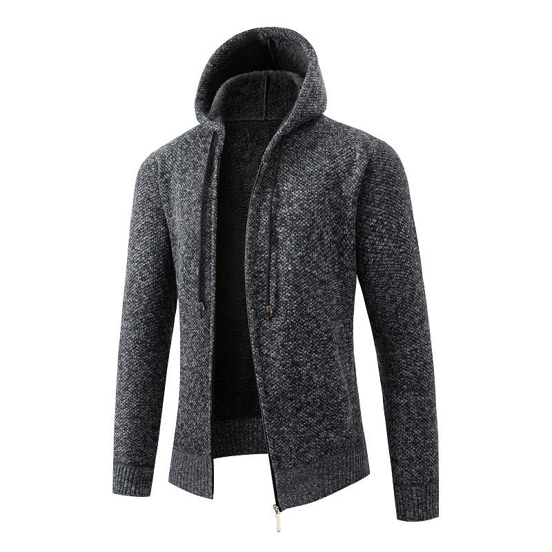 Men's comfortable cardigan with hood Lisslune