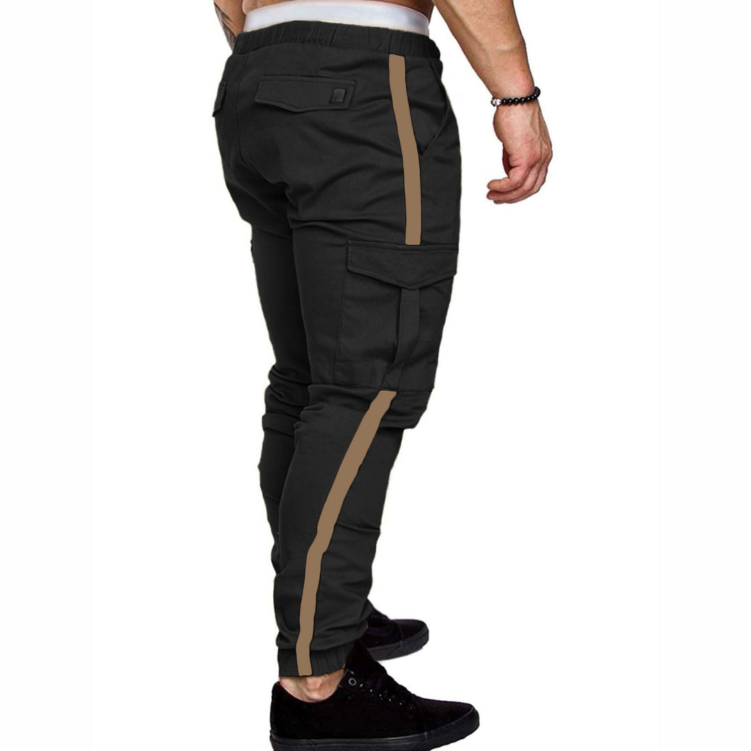 Men's Cargo Jogging Pants with Elastic Waistband and Practical Pockets Lisslune