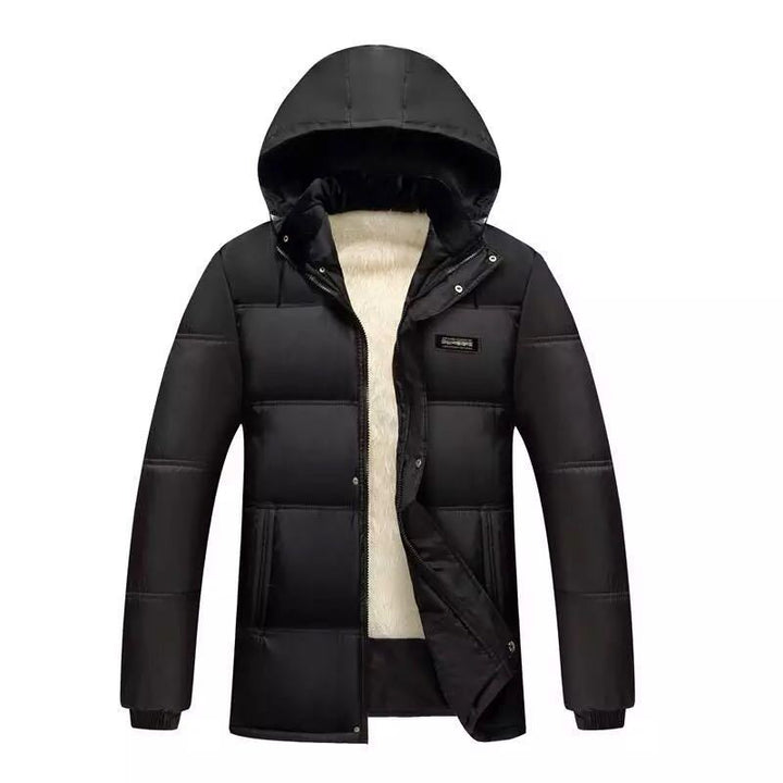 Men's quilted winter jacket with high collar and insulating lining Lisslune